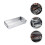2Pcs Metal Chopsticks Spoon Storage Box With Drainer 10