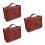 3Pcs Light Brown PU Vintage Book Covers Bible Study Carry Cases 6