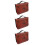 3Pcs Light Brown PU Vintage Book Covers Bible Study Carry Cases 9