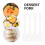 100Pcs Clear Small Forks for Fruit Cake Salad Serving 6