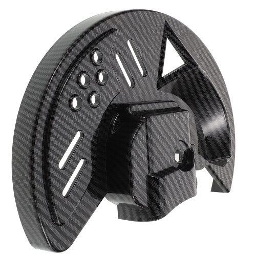 5Pcs Black ABS Brake Disc Guard Covers Motorcycle Disc Rotor Protector 2