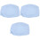 3Pcs Sky-Blue Toddler Crib Sheets Soft Microfiber Mattress Protectors 4