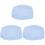 3Pcs Sky-Blue Toddler Crib Sheets Soft Microfiber Mattress Protectors 3