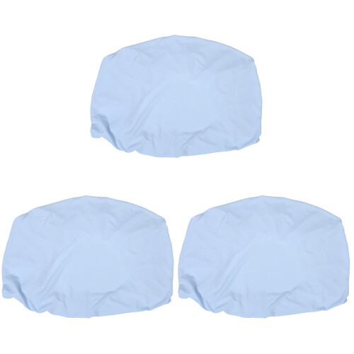 3Pcs Sky-Blue Toddler Crib Sheets Soft Microfiber Mattress Protectors 2