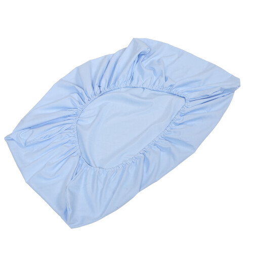 3Pcs Sky-Blue Toddler Crib Sheets Soft Microfiber Mattress Protectors 1
