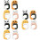 12Pcs Creative Panda Desk Bag Hooks Anti-Slip Plastic Hanging Hooks 7
