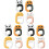 12Pcs Creative Panda Desk Bag Hooks Anti-Slip Plastic Hanging Hooks 2