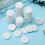 1000Pcs White Cotton Aroma Diffuser Pads Essential Oil Necklace Refill 5