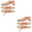 2Sets Plastic Boat Model Beige ABS Retro Desktop Decor for Car Use 8