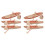 2Sets Plastic Boat Model Beige ABS Retro Desktop Decor for Car Use 4