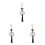 3Pcs Compact Ceramic Lucky Cat Car Hanging Accessories Multi Color 2