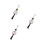 3Pcs Compact Ceramic Lucky Cat Car Hanging Accessories Multi Color 4