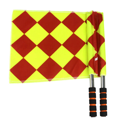 4Pièces Drapeaux Main Arbitre Football Résistants Assorti