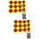 4Pièces Drapeaux Main Arbitre Football Résistants Assorti 7