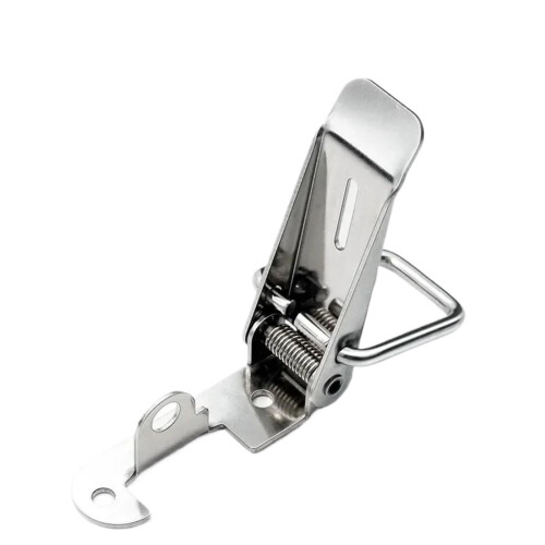 2PC Heavy Duty Toggle Latch with Secure Locking for Toolbox and Crate, Spring Loaded Design
