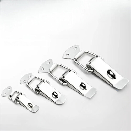 2PC Heavy Duty Toggle Latch with Secure Locking for Toolbox and Crate, Spring Loaded Design 2