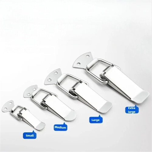2PC Heavy Duty Toggle Latch with Secure Locking for Toolbox and Crate, Spring Loaded Design 1