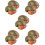 10St Slak Beeldjes Plastic Speelgoed Educatief Olijfgroen Decor 10