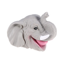 1 Stuk Kinderen Olifant Handpop Plastic Speelgoed Realistisch