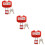3Sets Rood Plastic Stopcontact Lockbox Voor Industriële Veiligheid 10