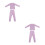 2Sets Violet Kind Nachtkleding Set Comfortabel Elastisch 6