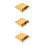 3Sets Duurzame Schaaksets Met Vouwbaar Bord Multi 8