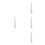 4Pcs White Nonstick Plastic Rolling Pins Dough Pastry Rollers 4