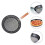 3Pcs Black Non-Stick Bbq Folding Pizza Baking Pan 9