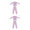 2Sets Violet Kind Nachtkleding Set Comfortabel Elastisch 8