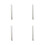 4Pcs White Nonstick Plastic Rolling Pins Dough Pastry Rollers 7