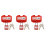 3Sets Rood Plastic Stopcontact Lockbox Voor Industriële Veiligheid 5