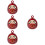4St Handgemaakte Daruma Bel Hanger Decoratie 9