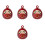 4St Handgemaakte Daruma Bel Hanger Decoratie 5