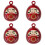 4St Handgemaakte Daruma Bel Hanger Decoratie 7