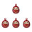 4St Handgemaakte Daruma Bel Hanger Decoratie 4