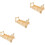 3Sets Small Khaki Wooden Pet Bridge Rat Hedgehog Cage Accessory 7