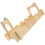 3Sets Small Khaki Wooden Pet Bridge Rat Hedgehog Cage Accessory 3