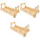 3Sets Small Khaki Wooden Pet Bridge Rat Hedgehog Cage Accessory 5