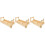 3Sets Small Khaki Wooden Pet Bridge Rat Hedgehog Cage Accessory 6