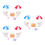 3Sets Resin Mini Beach Accessories Set for Dollhouse Multi-Color Decor 4