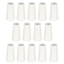 56Pcs Wood Cord Tassels White Blind Cord Pulley for Roller Blinds