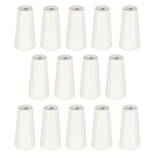 56Pcs White Wooden Blind Cord Tassels for Window Shutter Pulls