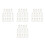 56Pcs White Wooden Blind Cord Tassels for Window Shutter Pulls 6