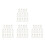 56Pcs White Wooden Blind Cord Tassels for Window Shutter Pulls 10