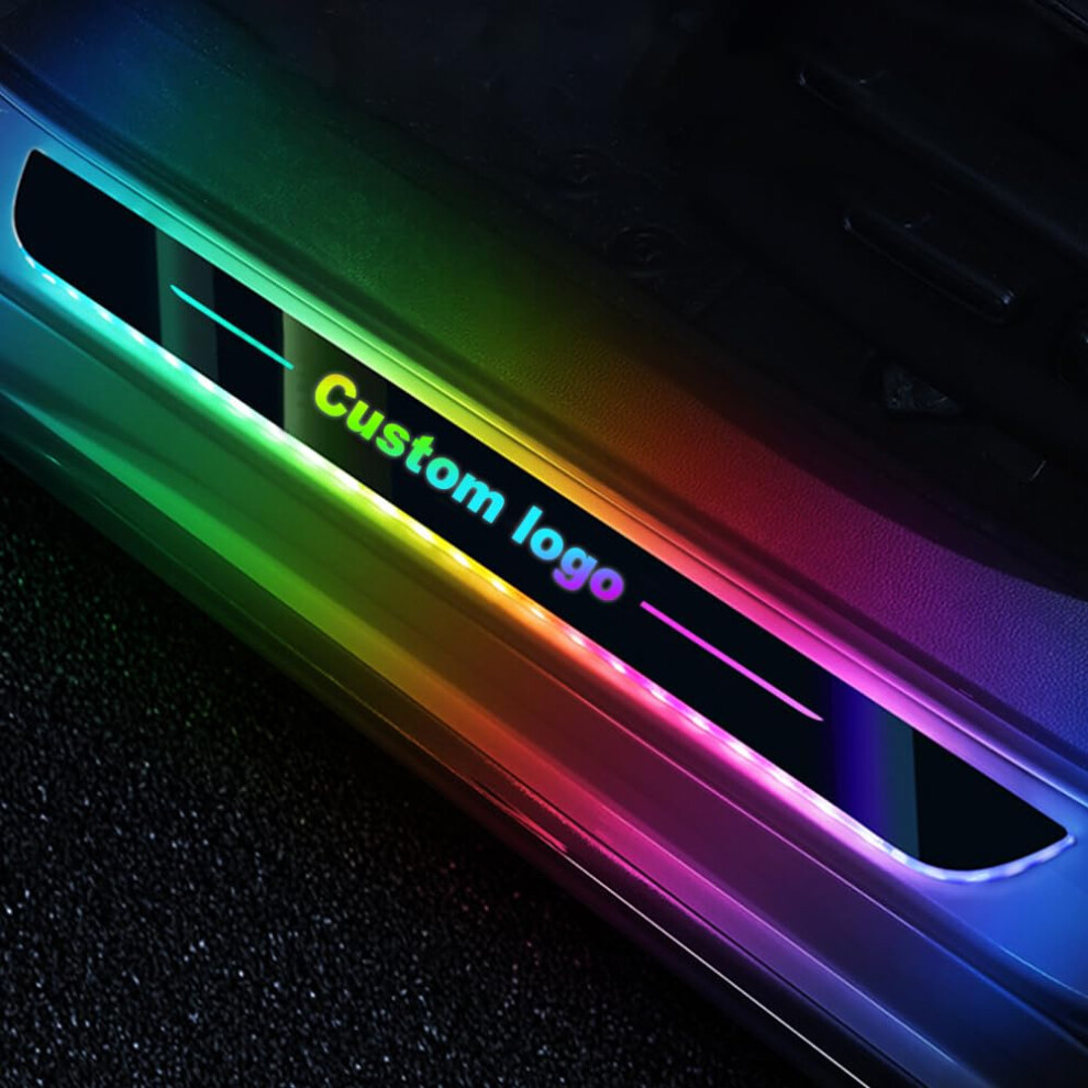 Led Car Door S With Custom Wireless Magnetic Welcome, 7 Rgb Colors, Usb Rechargeable Light 9053599150459