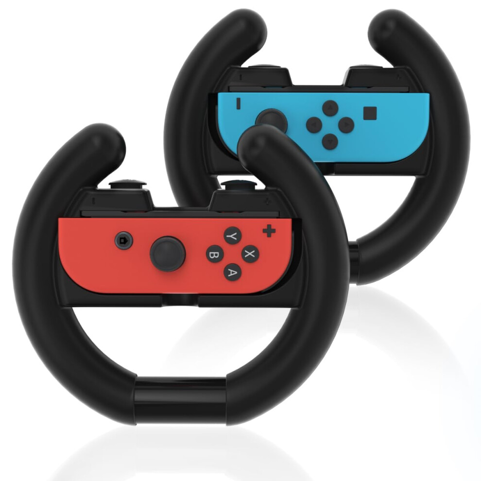 Steering Wheel For Nintendo Switch, Mario Kart 8 Deluxe, Ergonomic Racing Wheels 2 Pack For Oled Joycon 9053599150527