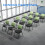Mesh Office Chair with Desk Attachment, Folding Design, Lumbar Support, Stackable Conference Chair 2