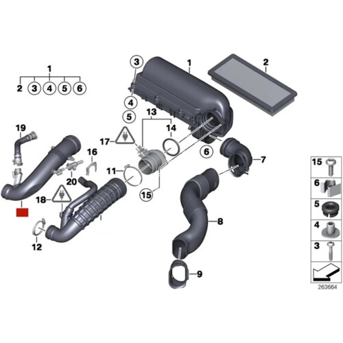 Car Engine Air Intake Hose for BMW R56 Cooper S – Optimized Airflow and Enhanced Engine Response 2