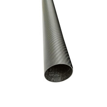 3K Carbon Fiber Tube 25x23x500mm Twill Matte Strength Lightweight for Model Aircraft 2pcs