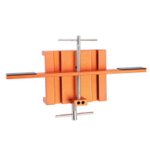 Adjustable Aluminum Cabinet Door Mounting Jig with Clamp, Precise Level Alignment for Kitchen